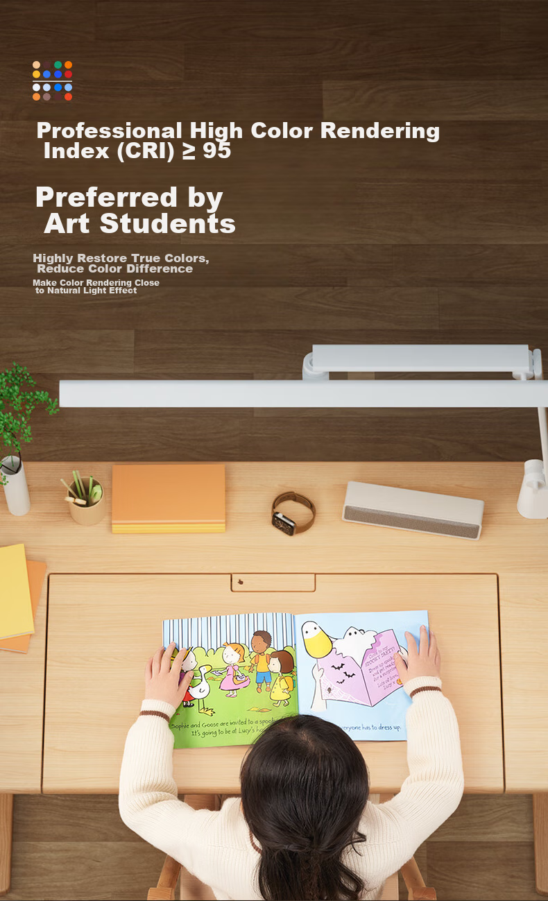 IGROW Sensor Desk Lamp for Primary School Students' Dormitory Study, Home Use, Plug-In Reading Light, Children's LED Eye Protection Lamp Chen Guang Pro 14