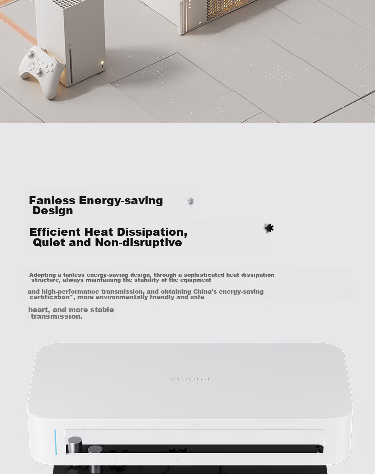 MI 2.5G Switch, 2.5G Electrical Ports *4 + 10G Optical Ports *2, Enterprise-Grade Gigabit Switch, Monitoring Network Cable Splitter, Flow Distributor 10