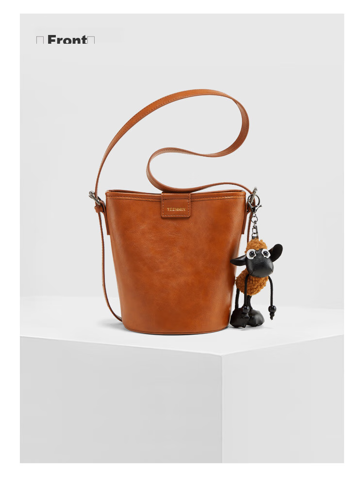 TEENMIX Leather Handbag, Women's Crossbody Bag, Versatile Bucket Bag, Shoulder Bag for Women, Valentine's Day Gift for Girlfriend 25