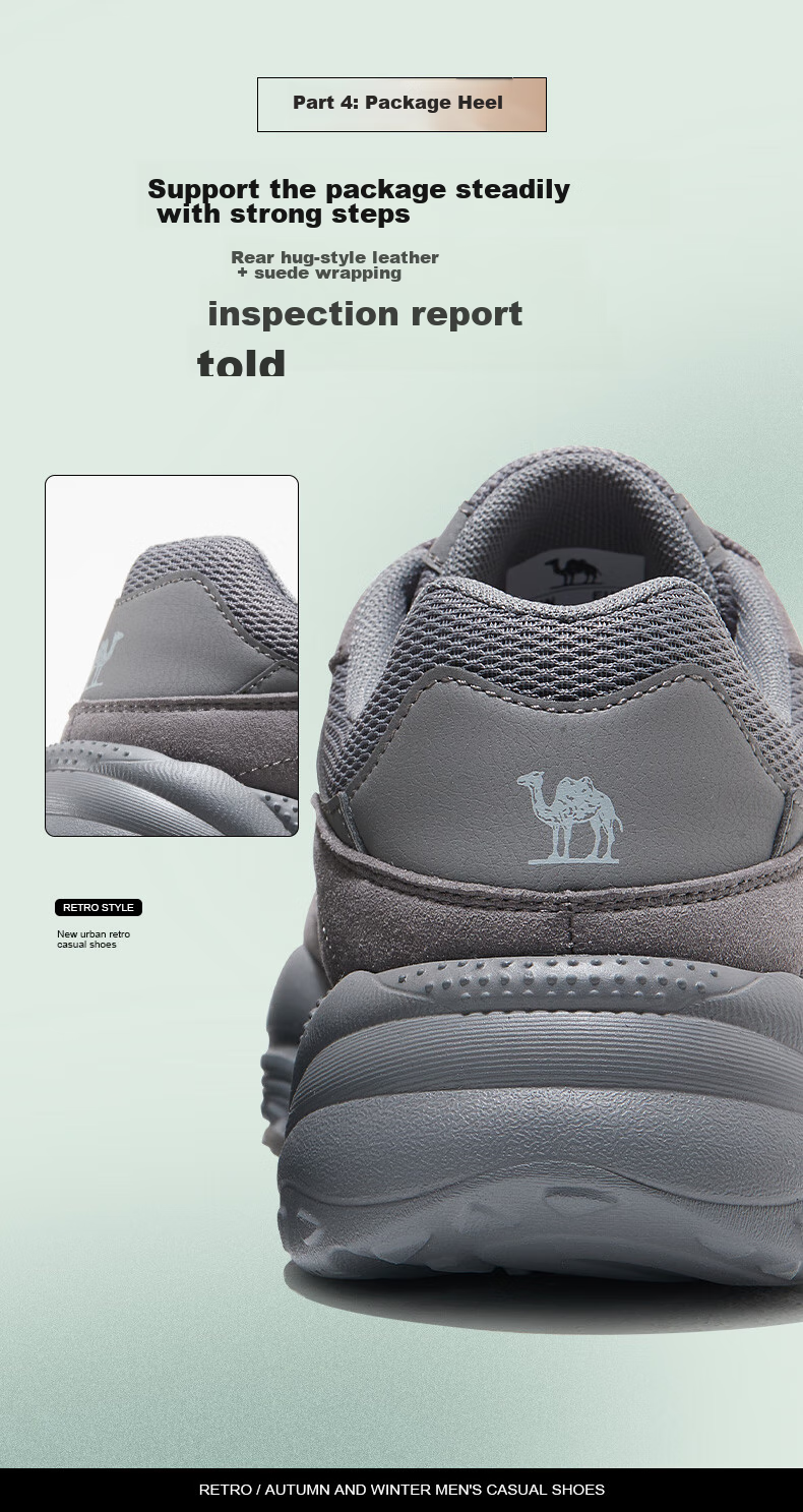 CAMEL Women's New Retro Sneakers, Breathable Mesh Upper, Thick-Soled Platform, Casual Versatile Soft-Bottomed Shock-Absorbing Dad Shoes 9