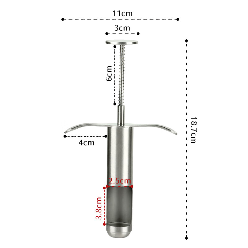 BJ 304 Stainless Steel Hawthorn Pitting Tool, Red Date Pitter, Hawthorn Seed Remover, Hawthorn Fruit Separator