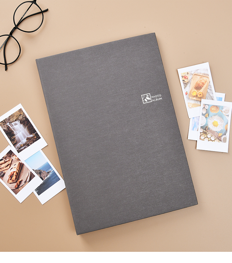 Nakabayashi, 3-Inch Fabric Insert Photo Album, White (86x54mm), [Instant Camera] 11