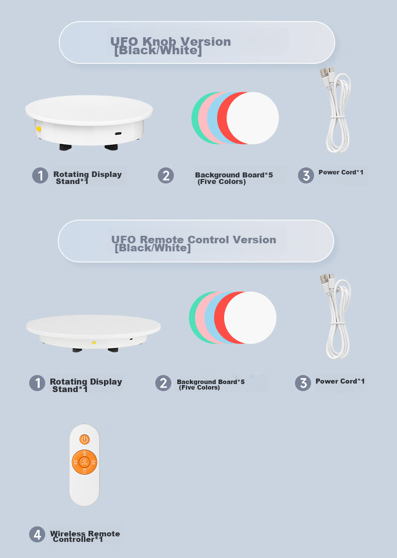 AMBITFUL Adjustable Speed Photography Shooting Electric Turntable Rotating Product Display Stand Small Jewelry Live Streaming Adjustable Speed Shooting Stand Model Automatic Photo-Taking Platform Base 14