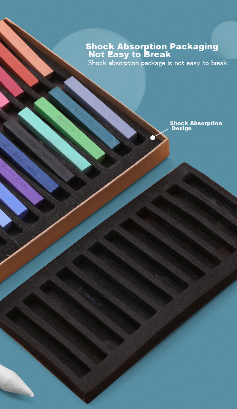 Marie's 36-Color Pastel Pencils, Colored Soft Pastel Sticks, Blackboard Chalk, Children's Wall Drawing And Graffiti Chalk Set F-2036 Drawing Pencils 10