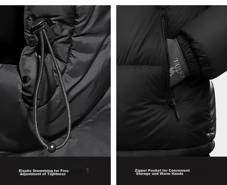 Luotuo (CAMEL) [Xiaotaiyang-Graphene] Autumn And Winter Outdoor down Jacket for Men And Women, Thickened Warm Puffer Coat 44