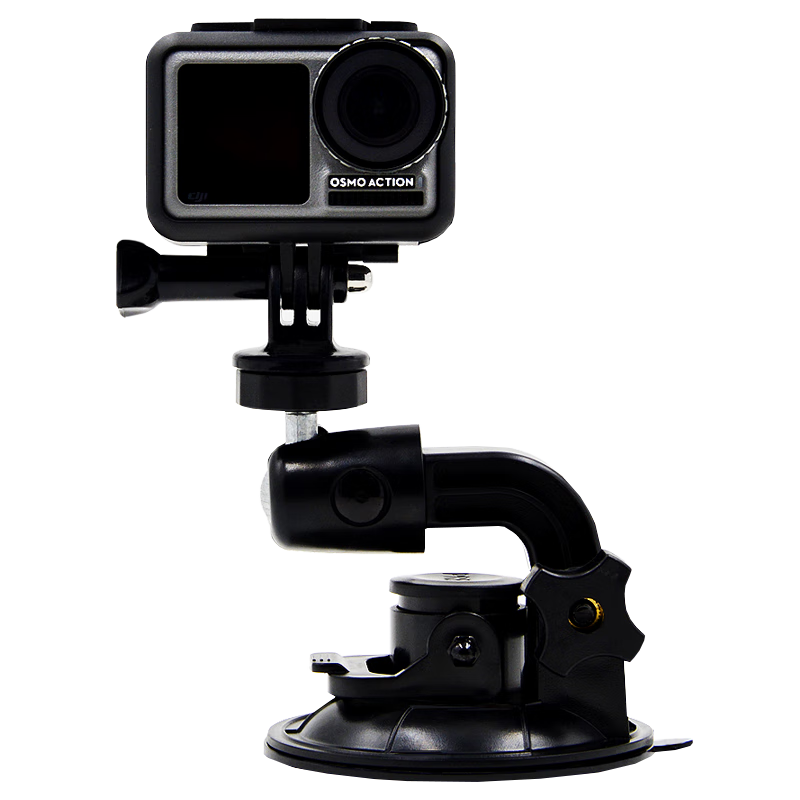 MAXCAM Suitable for DJI Action 6, 5, 43, Osmo Action, Ace Pro 2, GoPro 13, 12, Car Suction Cup, Glass Window Mounting, Car-Mounted Bracket Accessories