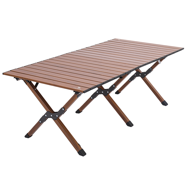 CAMEL Outdoor Camping Aluminum Alloy Egg Roll Table, Portable Folding Table, Camping Equipment Table Set, Dining Table 173BABP097