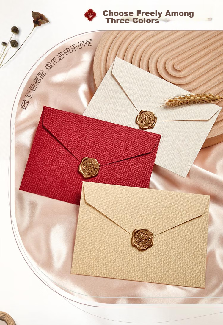 Kingdee Teacher's Day Gift Linen Envelope Letter Paper White Red Yellow Greeting Card Birthday Creative Card Gift Romantic Love Letter Confession Anniversary 2