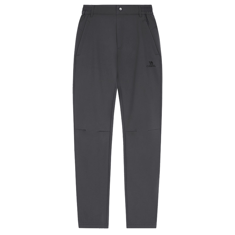 CAMEL Outdoor Men's Softshell Pants Warm Fleece Lined Windproof Water-Repellent Hiking Trousers A1W2VV125