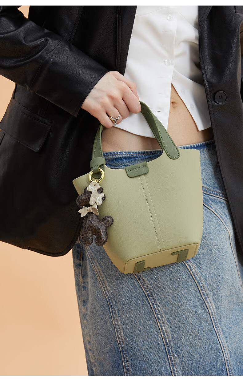 CASSILE Women's Handbag, Bucket Bag, Handheld Vegetable Basket, Light Luxury Tote Bag, Crossbody Bag, 520 Gift for Wife 5