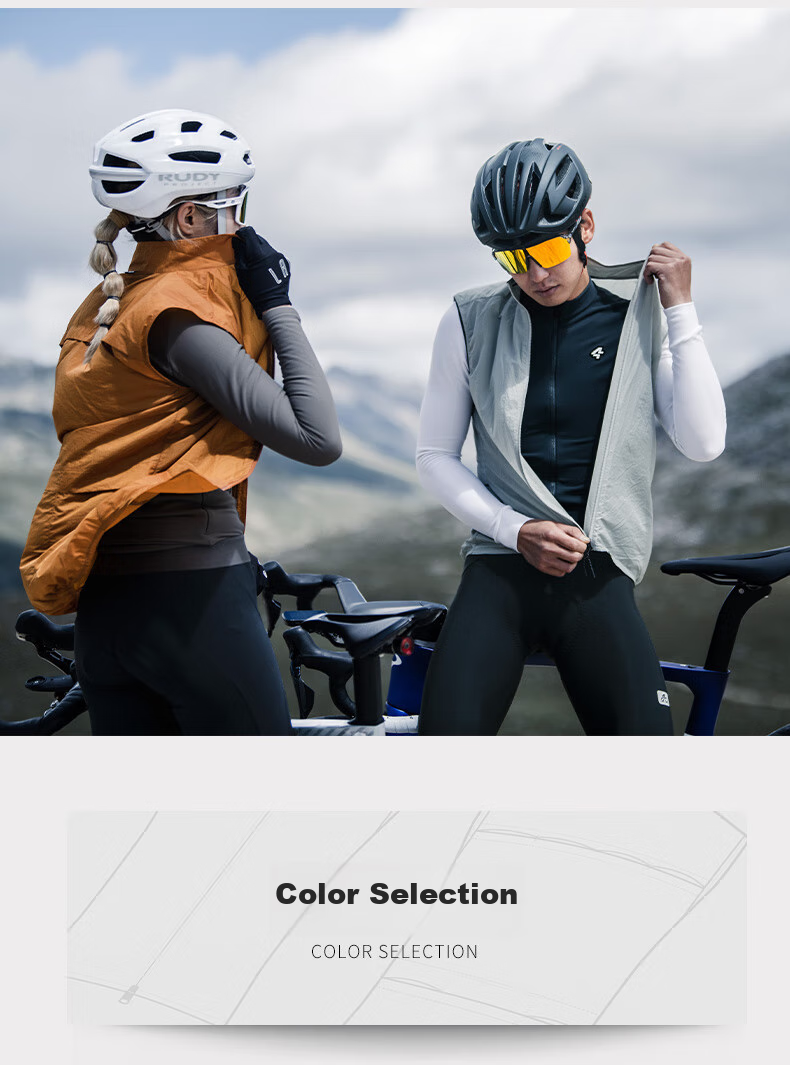 LAMEDA Windproof Cycling Vest with Storage, Road Bike Gear, Quick-Dry Cycling Jersey for Men And Women, Casual Color, Size L 14