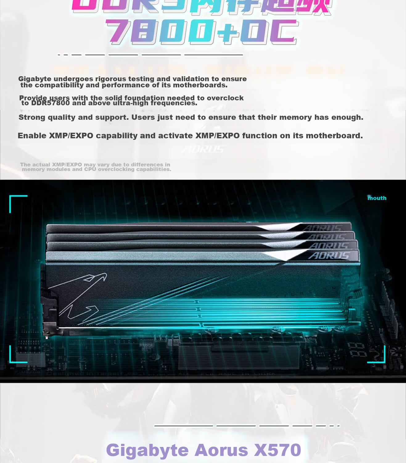GIGABYTE B760M GAMING X GEN5 Motherboard DDR5 Compatible with CPU 14600K/12600K, Intel LGA 1700 Socket 8