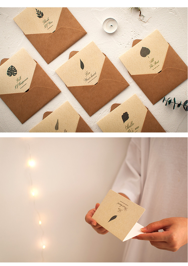 Shiluode Birthday Gift for Classmates, Mid-Autumn Festival Decoration Message Card, Wishing Postcard, 6 Pieces with Envelopes And Sealing Stickers 4