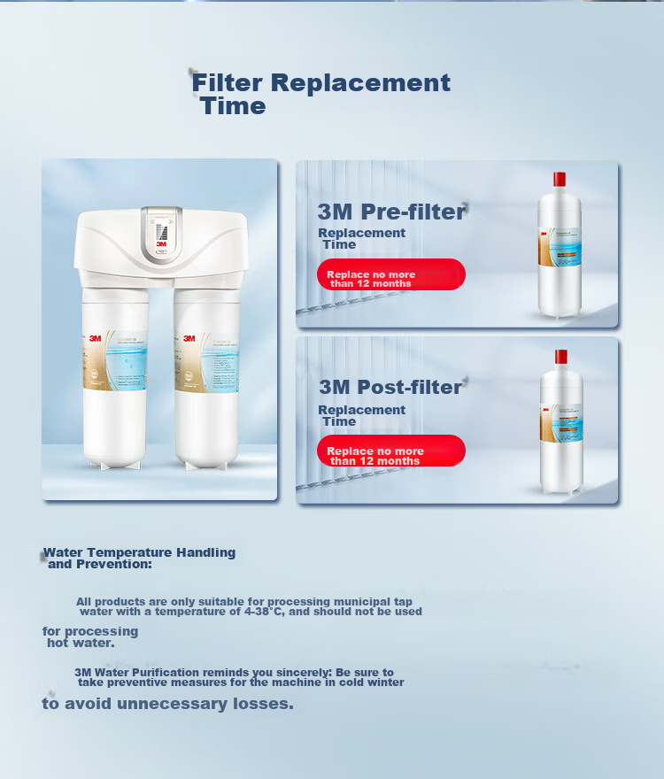 3M Water Purifier, Household Water Filtration System without Tank, Zero Wastewater And Mineral Residue, Direct Drinking Smart Filter, Shuhuquan SDW8000T-CN 12