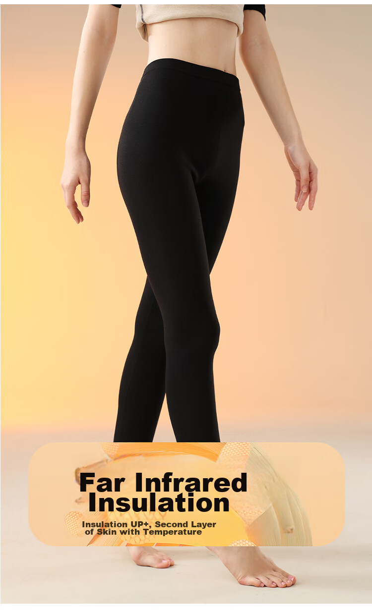 LangSha Women's Thermal Underwear, Tight-Fitting Warm Fleece-Lined Pants for Winter And Autumn, High-Waisted Leggings, Cashmere Base Layer Pants 8