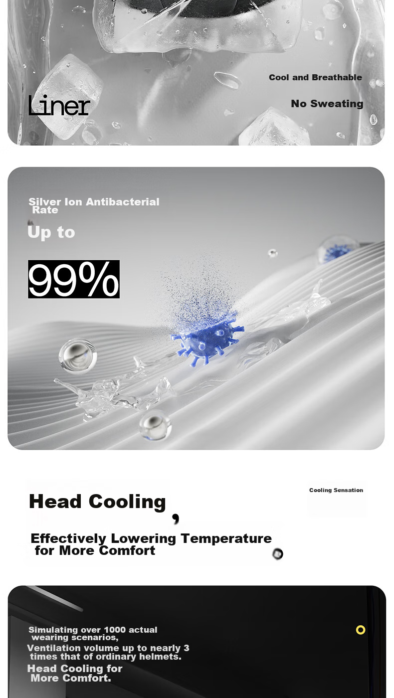 Two Little Bees 3C Certified Electric Vehicle Helmet Motorcycle Four-Season Universal Half Helmet Sun Protection Anti-Fog Dual Lens Zero-Pressure Skylight Unisex Electric Bike Helmet TK47 Zero-Pressur 58