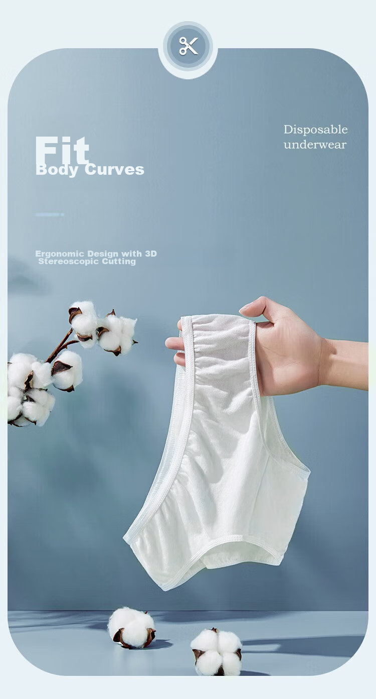 JOYNCLEON Disposable Women's Underwear, Maternity Pure Cotton Panties, No-Wash Travel Postpartum Large Size 20 Pairs L Jnk123538 8