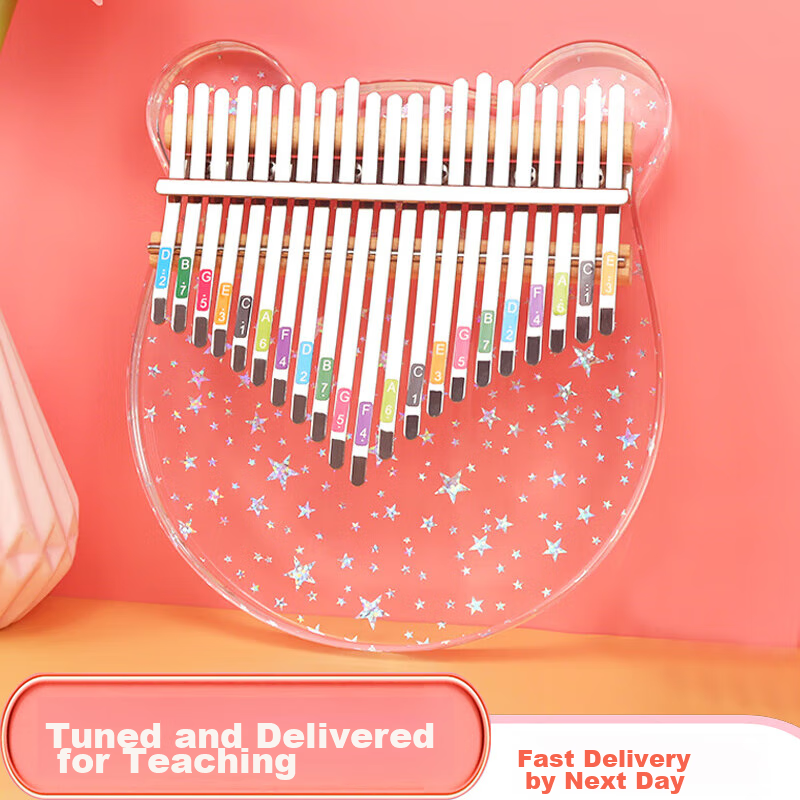 Asasi Kalimba Thumb Piano 21 Keys, Sold by JD, Musical Instrument Gift for Girls Aged 6-12 And Female Students, Christmas And Children's Day Present