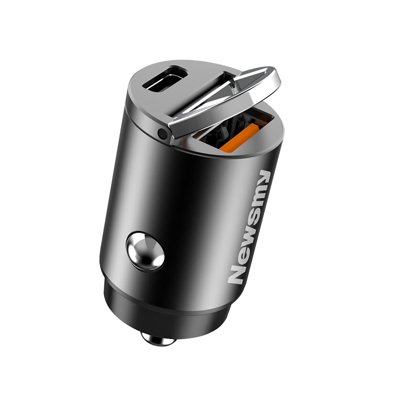 Newsmy Car Charger, Super Fast Charging, Apple PD Flash Charging, Dual-Port Multi-Function Cigarette Lighter Adapter