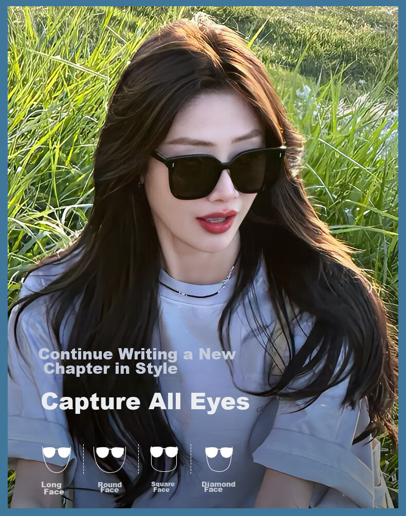 CAPONI Foldable Polarized GM Sunglasses for Men And Women, Driving UV Protection Anti-UV Sunglasses, Face-Slimming And Ultra-Light 7