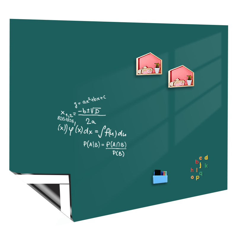 AUCS 200*120cm Blackboard Wall Sticker, Whiteboard Sticker, Magnetic for Children's Home Use, Non-Damaging to Walls, Removable, Dust-Free Chalkboard, Green Board Sticker, Writing Board, Hanging Magnetic Sticker, Erasable Graffiti Wall