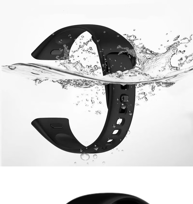 MAIKUQI Compatible with Redmi Watch 3 Watch Strap, Silicone Watchband, Smartwatch Wristband [Black] 5