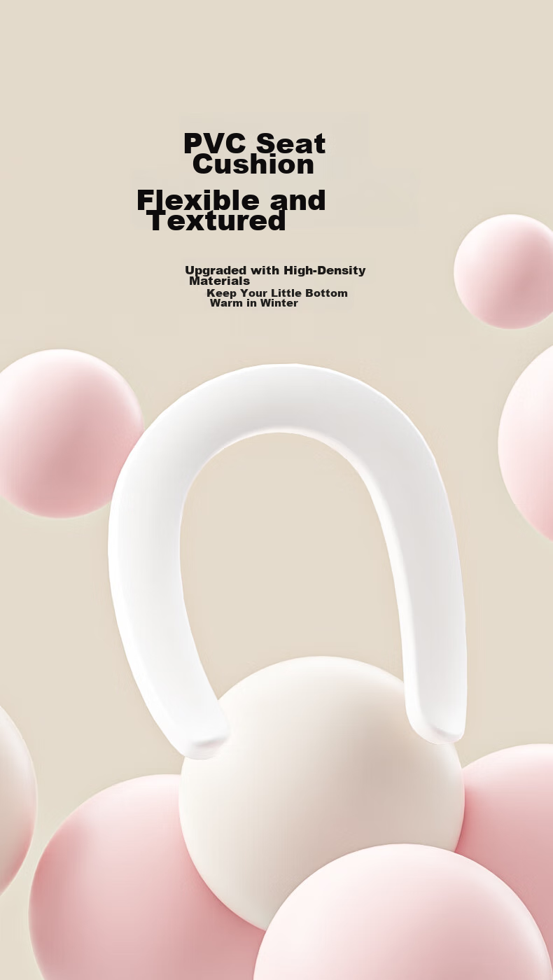 Babyhood Baby Bottom Washing Tool, Infant Bath Seat for Cleaning Buttocks, Children's PP Washing Basin with Thickened PU Seat Cushion, Champagne Pink 4