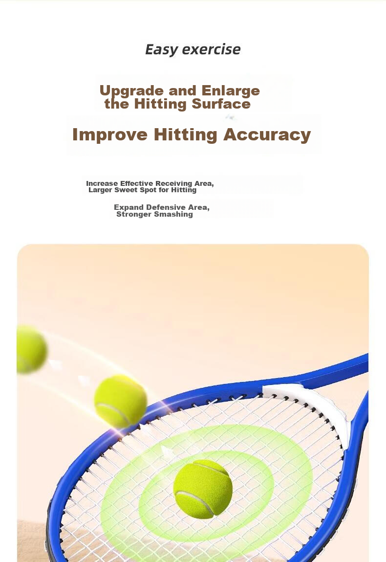 BOSHUJIAN Tennis Rebound Trainer for Parent-Child And Adult Use, Self-Playing Tennis Device, Adult Single Racket 10