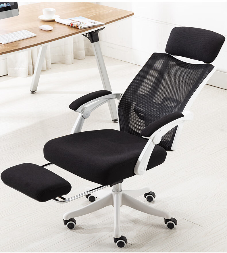 BECAUSES Ergonomic Office Chair, Comfortable for Long Sitting, Breathable Executive Chair, Reclining Gaming Swivel Chair 0835 Black 8