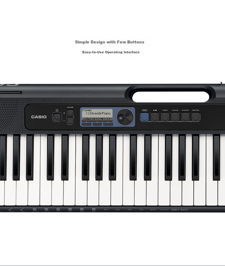 CASIO Electronic Keyboard CTS300, Portable And Stylish for Children And Adults, Entertainment And Learning, 61 Keys, Standalone Model 8
