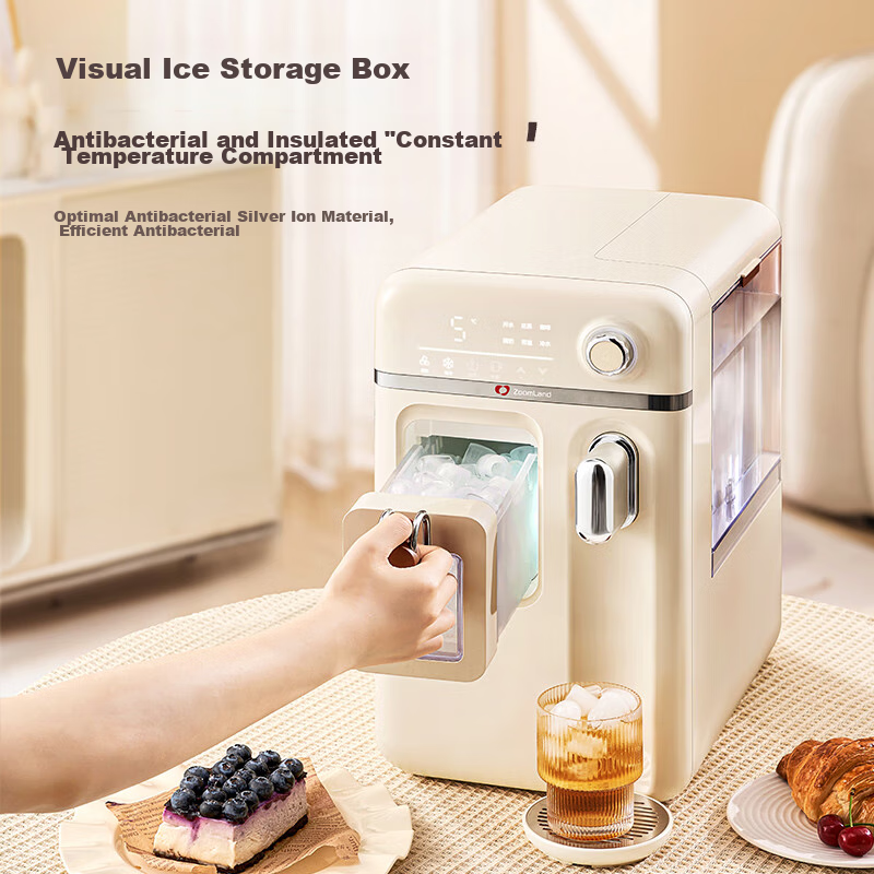 Zhuolang Mini Ice Maker for Home, Dormitory, And Small Spaces - All-In Cooling + Heating + Ice Making Machine