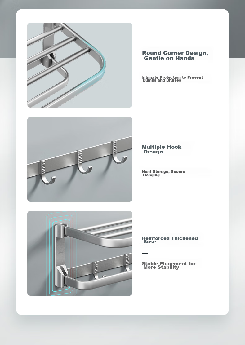 HEGII Tissue Box, Bathroom Storage Rack, Fully Enclosed Waterproof Wear-Resistant Toilet Paper Holder, HMP912-07 6