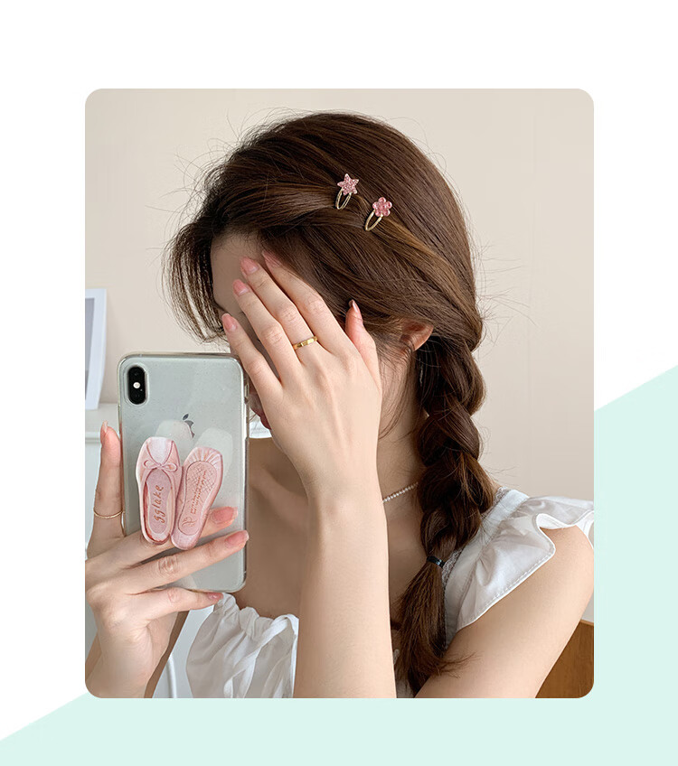 CHIMERA 2-Piece Mini Side Clip Set for Thin Hair, Mini Bangs Side Duckbill Hair Clips, Hair Accessories for Women, Birthday Gift 1