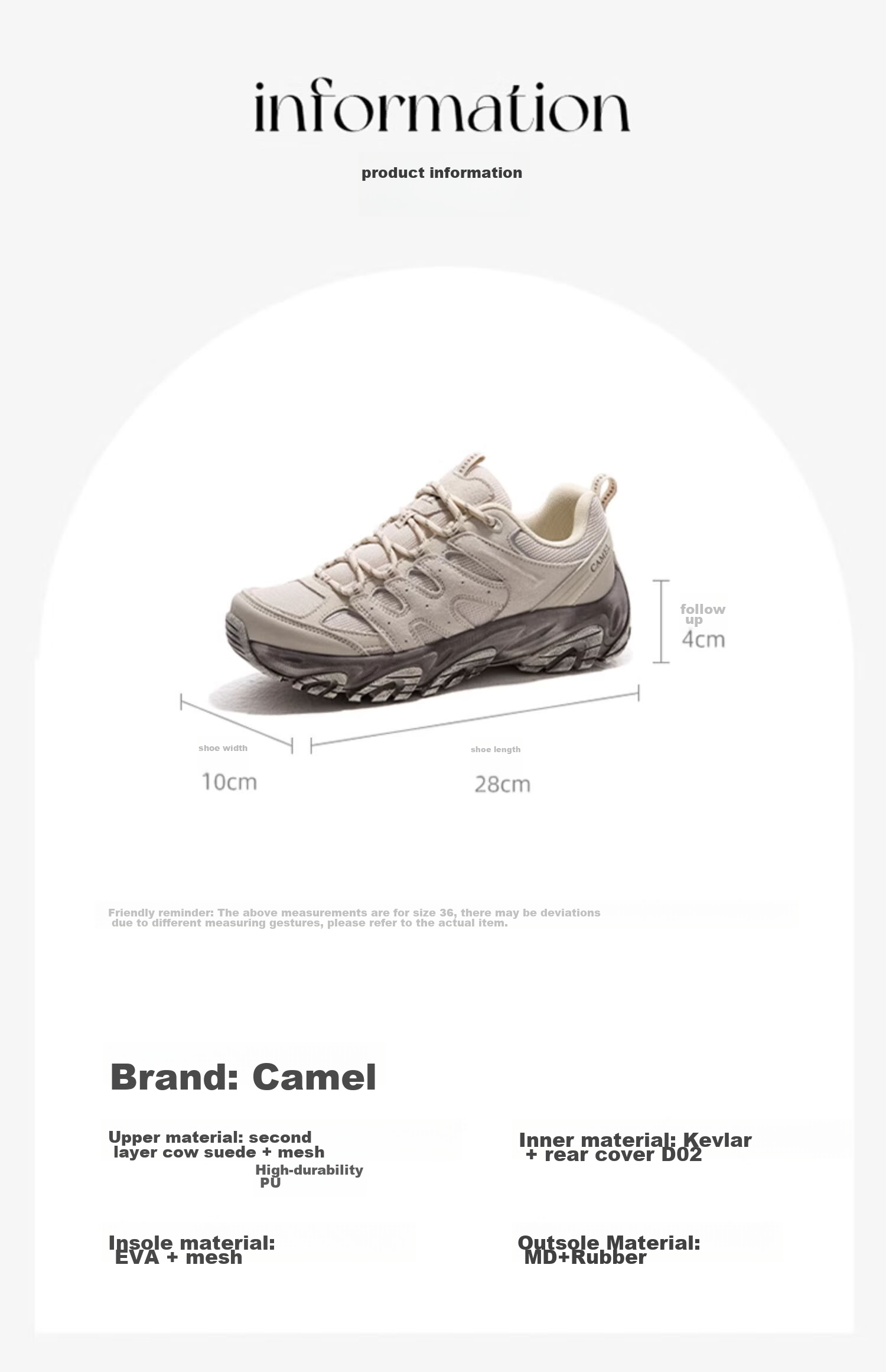 CAMEL [Wang Junkai's Choice - Triumphant] Hiking Shoes for Men And Women, Outdoor Non-Slip Wear-Resistant Climbing Sports Shoes 9
