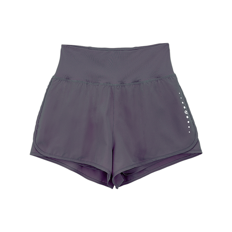 CAMEL Anti-Exposure Yoga Shorts for Women, High-Waist Fitness Running Three-Quarter Length Pants Y23BA4L0029D Butterfly Purple L