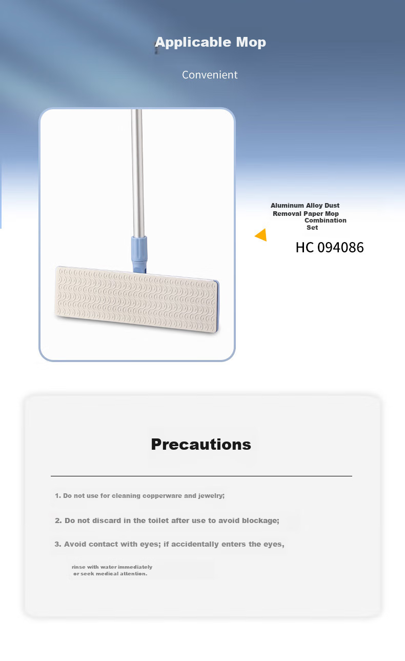MARYYA Electrostatic Dust Removal Paper, Large Size 38*22cm*30 Sheets, Flat Cloth Face Towel Mop Floor Dry Wipes Dust Absorbing Paper 1