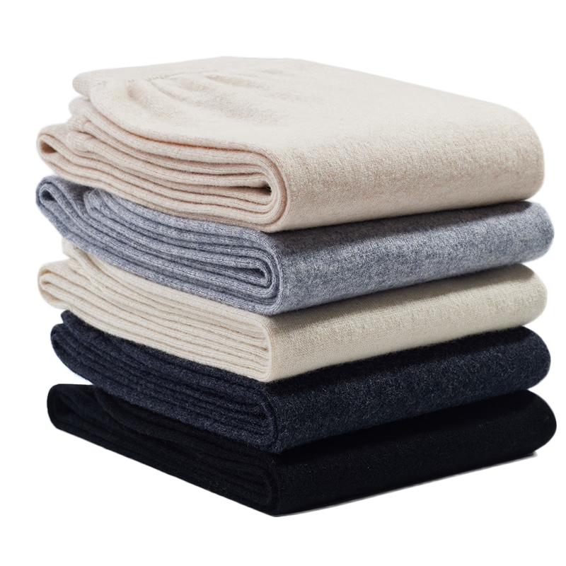 Mengyangwang Men's Wool Pants, 100% Pure Wool, Knitted Thermal Underwear for Middle-Aged And Elderly, Thick Base Layer Pants for Autumn And Winter
