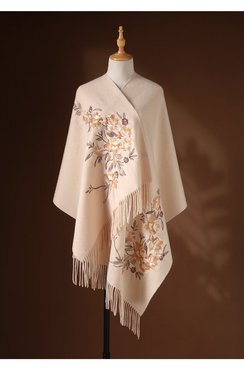 Hangsifu Pure Wool Scarf, Large Size Wrap Shawl, Practical Birthday Gift for Elders And Mothers, Mid-Autumn Festival Gift Box Set 10
