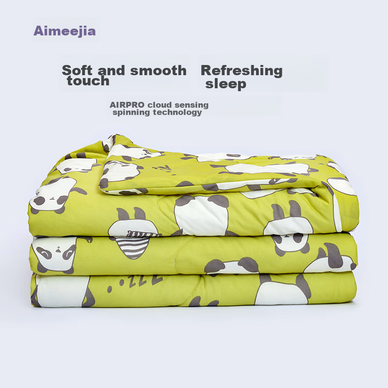 Aimeijia Air Conditioning Quilt A-Class Fabric Cotton Candy Naked Sleep Quilt Machine Washable 2026 New Summer Cooling Thin Quilt Core