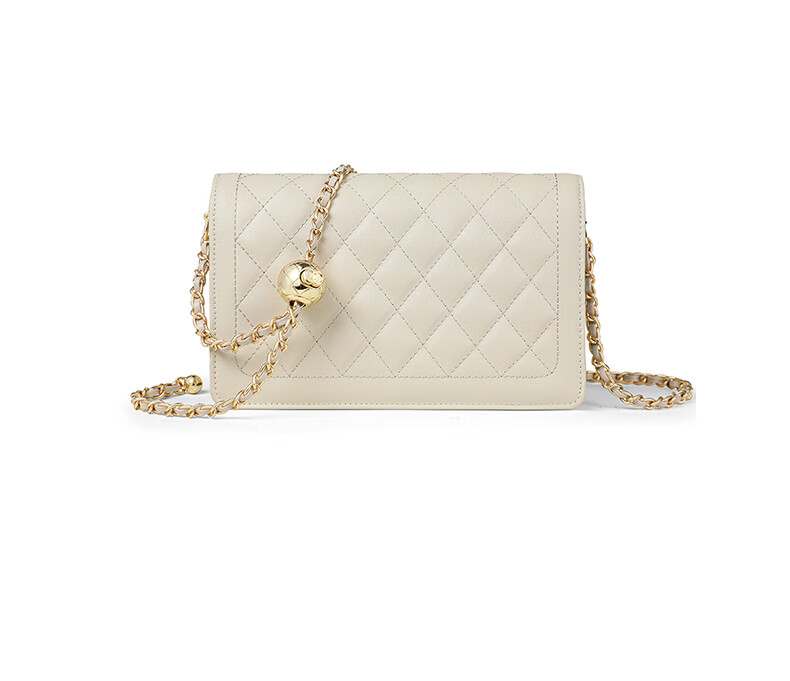 C.BANNER Leather Handbag, Women's Quilted Chain Bag, Shoulder Crossbody Small Square Bag, Brand Birthday Gift for Girlfriend on May 20 12