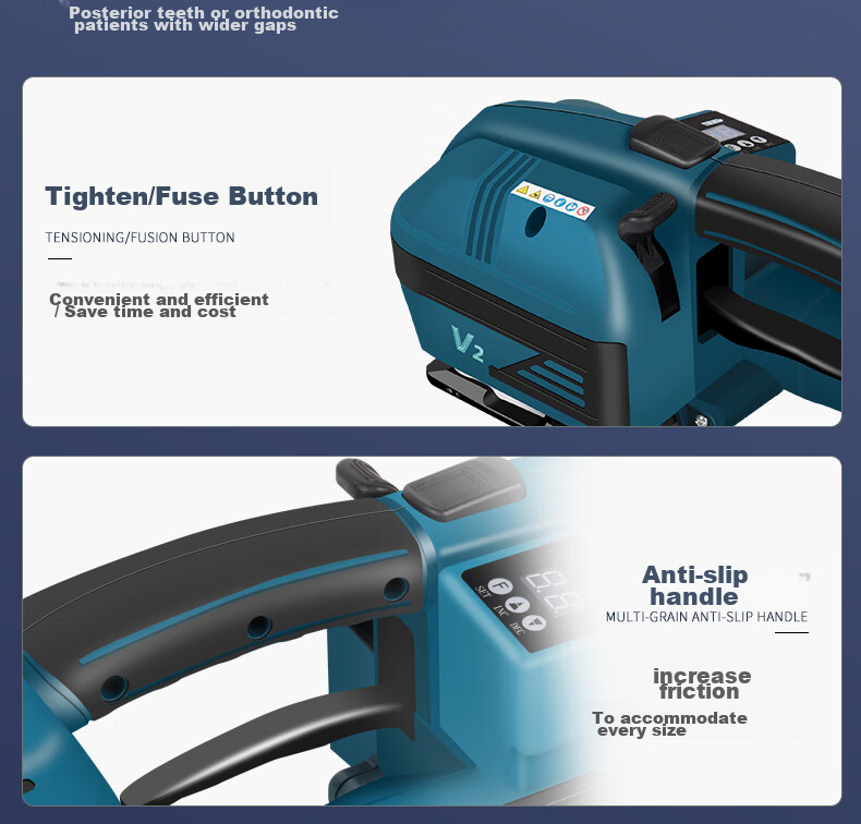 Yifei Electric Strapping Machine, Plastic Steel Strap Bundling Machine, Handheld Hot Melt Buckle-Free Strapping Device, Brickyard Wood Pallet Strapping And Bundling All-In Machine, V2 One Battery One Charger [Beijing Warehouse Fast Delivery] 17