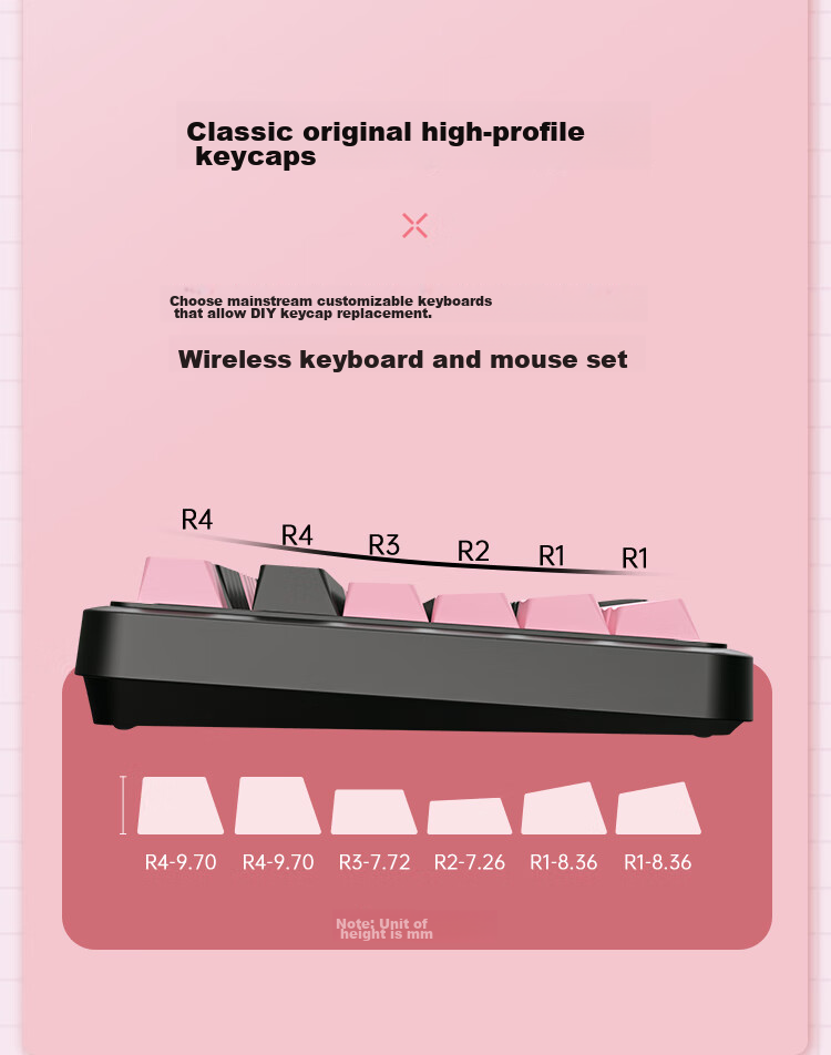 AUSDOM 98Pro Silent Wireless Mechanical Keyboard, Gaming And Office Use, Three-Mode Bluetooth Wired Customizable Keyboard, Low Latency Full Anti-Ghosting Gasket Structure, 98 Keys - Black And White 6