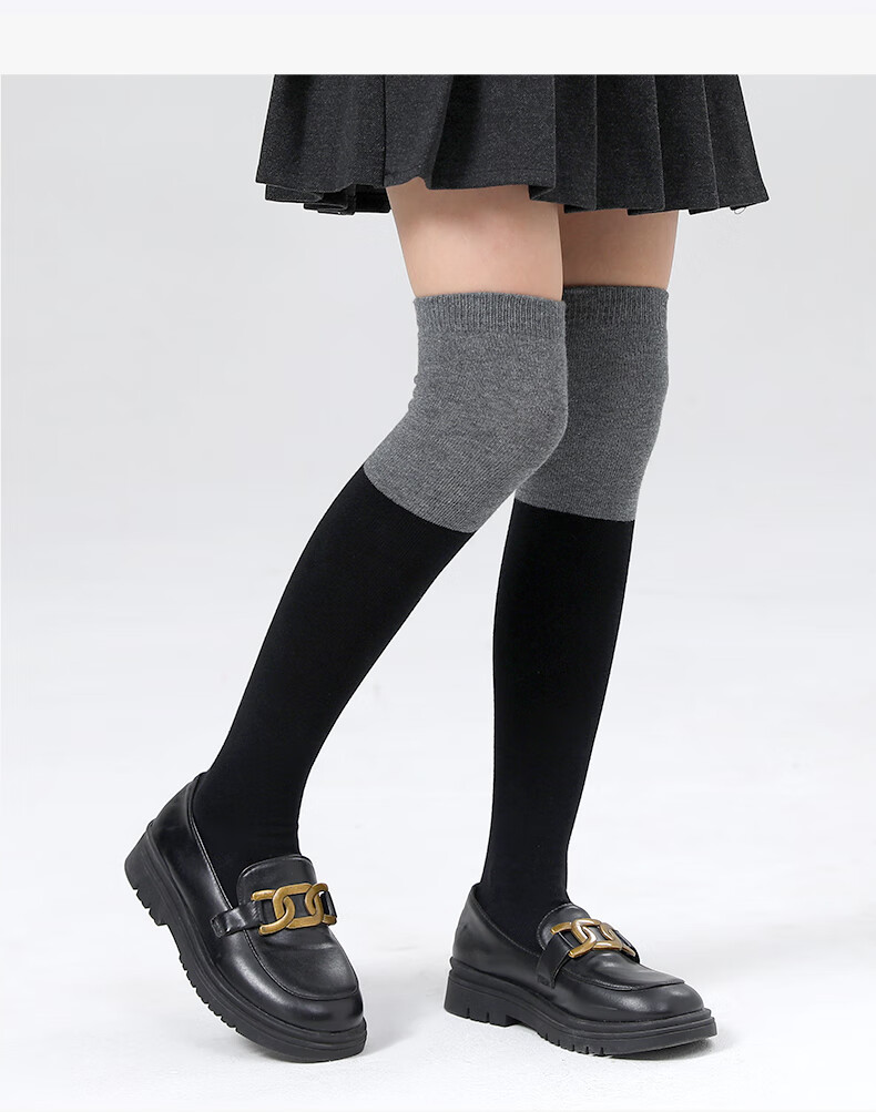 Barbie Children's Mid-Calf Socks, Girls' Knee-High Socks, Spring And Autumn Black High Socks, Girls' Student Over-Knee Long Socks 13