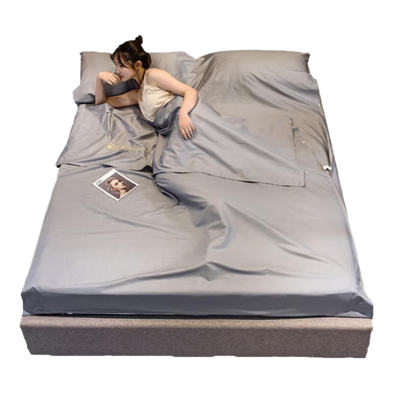 Wuyinliangpin Hotel Anti-Dirt Sleeping Bag, Pure Cotton, for Business Trips And Travel, Portable Bed Sheet, 200*210cm