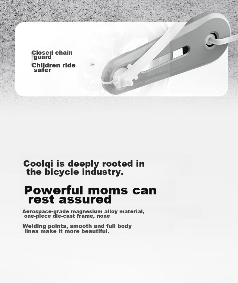 COOGHI Children's Bicycle F1, 20-Inch Magnesium Alloy Lightweight Shock-Absorbing Inflatable Tire, for Beginners Aged 6-15, COOGHI Gree 14