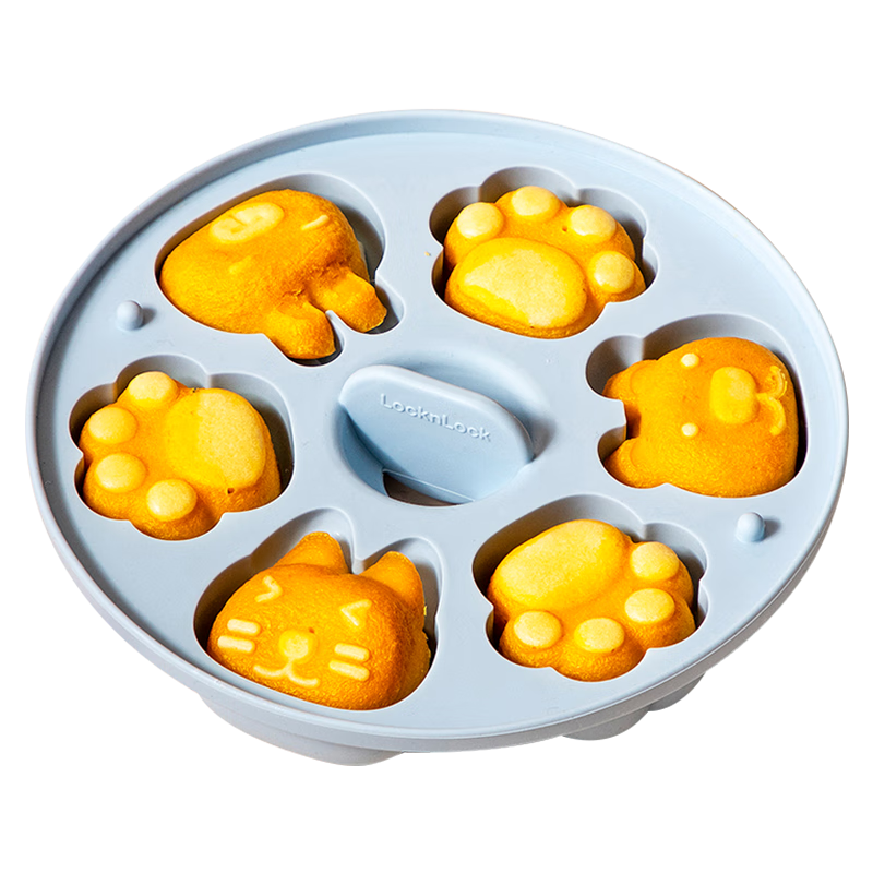 LOCK&LOCK Baby Food Mold, Infant Steamed Cake Mold, Silicone Cat Paw Steaming Tool, Children's Rice Cake Shaping Mold