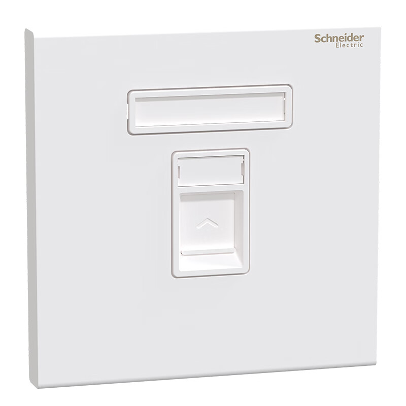 Розетка компьютерная RJ45, категория 6, одноместная, 86 тип, серия Jing Shang, цвет Fulei White, Schneider Electric