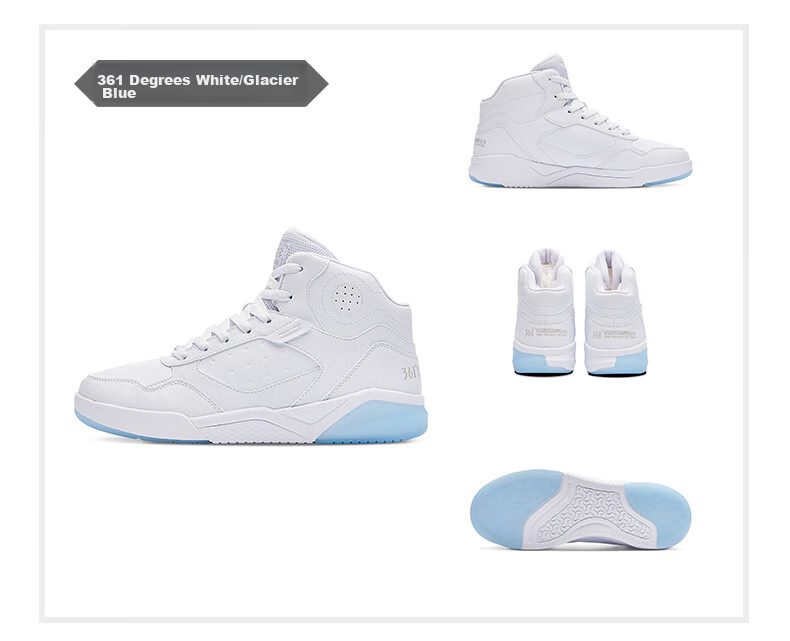 361° Men's Sports Shoes, Autumn And Winter High-Top Fleece-Lined Warm Cotton Shoes, Casual Sneakers for Men, 672146606A-8 51