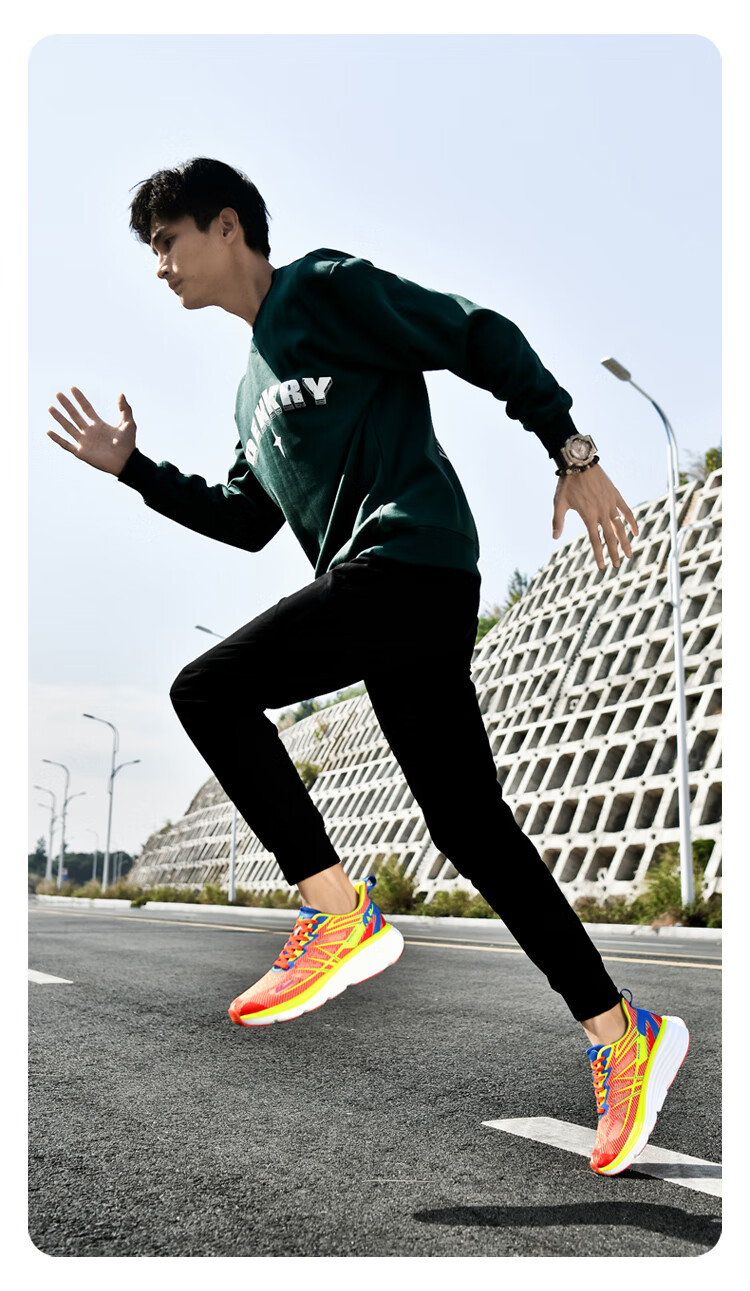 Warrior Running Shoes for Men, Lightweight Shock-Absorbing Versatile Breathable Mesh Casual Sneakers KGH3090 Green-Black 40 3