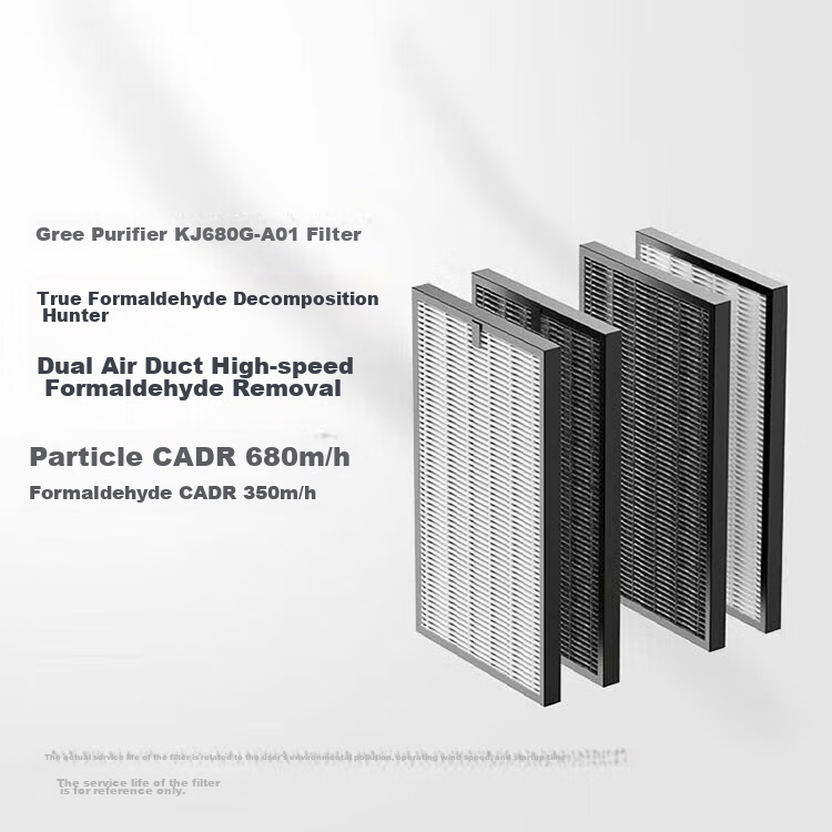 GREE Air Purifier, Original Filter Composite Cartridge, Home Formaldehyde Removal Bacteria Removal Smog PM2.5 Removal, with KJ680G-A01 [Accessory] 1